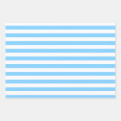 Lichtblauwe patronen verpakken papier vel set (Voorkant)