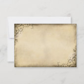 lichtblauwe pioen rustieke verlovingsfeest kaart (Achterkant)