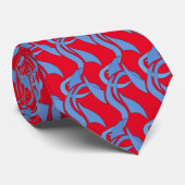 Lichtblauwe Pizzazz stropdas (Opgerold)