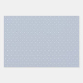 Lichtblauwe Plaid Bow Elegant Boy Baby shower Inpakpapier Vel (Voorkant 3)