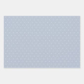 Lichtblauwe Plaid Bow Elegant Boy Baby shower Inpakpapier Vel (Voorkant 3)