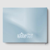 Lichtblauwe prinses Coach & Paarden Sweet 16 Gast Gastenboek (Achterkant)