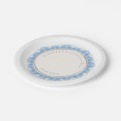 Lichtblauwe Quinceanera Papieren Bordje (Gekanteld)