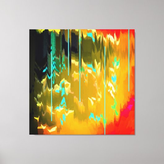 Lichtblauwe regen canvas afdruk (Voorkant)