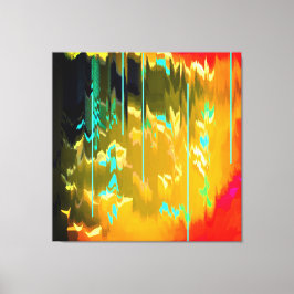 Lichtblauwe regen canvas afdruk