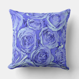 Lichtblauwe Rozen Kussen