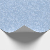 Lichtblauwe Rozen Naadloos Patroon Sjabloon Cadeau Cadeaupapier (Hoek)