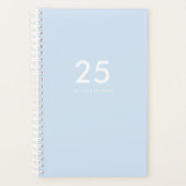  lichtblauwe school planner (Voorkant)