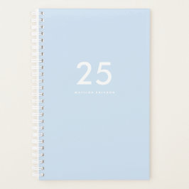  lichtblauwe school planner