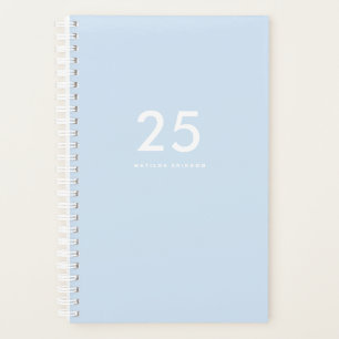 lichtblauwe school planner