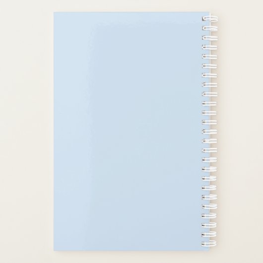  lichtblauwe school planner (Achterkant)