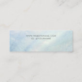 Lichtblauwe Shell Moeder van de Parel Oorbel Displ Mini Visitekaartje (Achterkant)