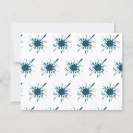 Lichtblauwe sneeuw barst van de kerst briefkaart