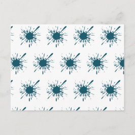 Lichtblauwe sneeuw barst van de kerst briefkaart