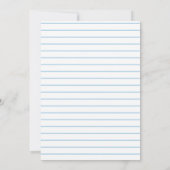 Lichtblauwe sneeuwvlokken Foto Winter Jongen Doop Kaart (Achterkant)