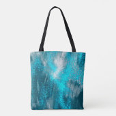 Lichtblauwe Spletters Tote Bag (Achterkant)