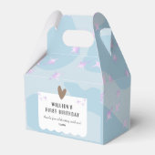 Lichtblauwe ster en Hart Verjaardag Bedankdoosjes (Achterkant)