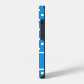 Lichtblauwe Stippen iPhone Hoesje (Linkerkant)