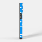 Lichtblauwe Stippen iPhone Hoesje (Rechterkant)