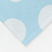 Lichtblauwe Stippen Pattern Fleece Deken (Hoek)