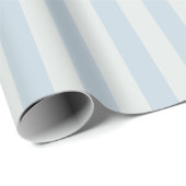 Lichtblauwe Strepen Cadeaupapier (Rol Hoek)