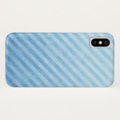 Lichtblauwe strepen Case-Mate iPhone case (Achterkant (horizontaal))