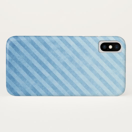 Lichtblauwe strepen Case-Mate iPhone case (Achterkant (horizontaal))