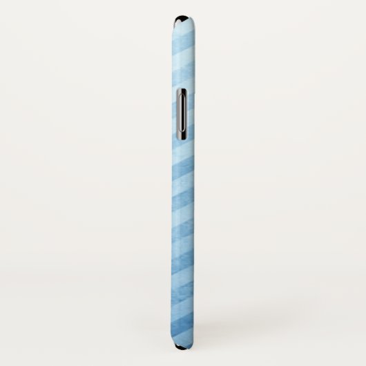 Lichtblauwe strepen Case-Mate iPhone case (Achterkant / rechts)
