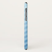 Lichtblauwe strepen Case-Mate iPhone case (Achterkant/links)