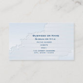Lichtblauwe strepen en Abstracte vormen Visitekaartje (Achterkant)