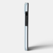 Lichtblauwe Strepen En Bloemen Case-Mate iPhone Case (Achterkant / Links)