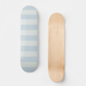 Lichtblauwe Strepen Persoonlijk Skateboard (Voorkant)