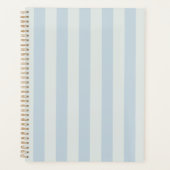 Lichtblauwe Strepen Planner (Voorkant)