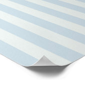 Lichtblauwe Strepen Poster (Hoek)