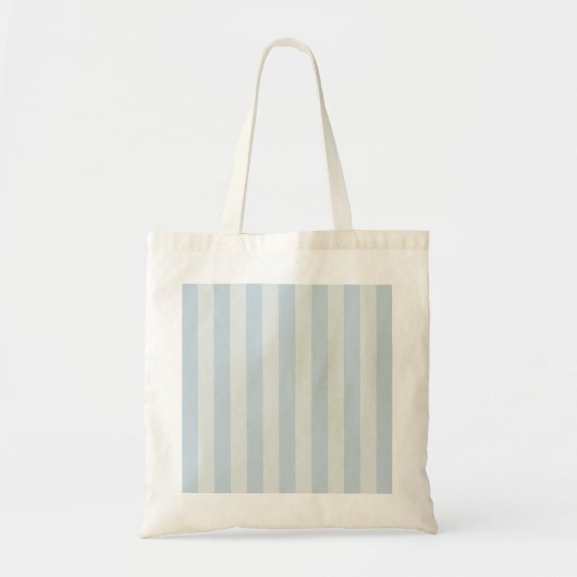 Lichtblauwe Strepen Tote Bag (Voorkant)