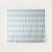 Lichtblauwe Strepen Wandkleed (Voorkant (horizontaal))