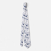 Lichtblauwe strik Stropdas & Sage Groene Stijl (Achterkant)