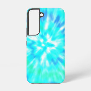 Lichtblauwe Tie Dye Hoesje voor Mobiele Telefoon Samsung Galaxy Hoesje