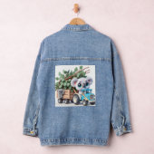 Lichtblauwe tractor met Koala Baby Denim Jacket (Hangar)