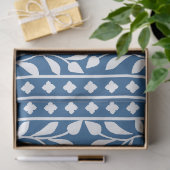 Lichtblauwe traditionele beeninleg decoupage tissuepapier (Geschenk)