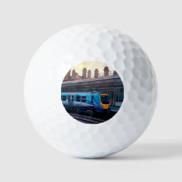 Lichtblauwe trein golfballen