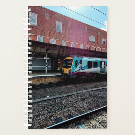 Lichtblauwe trein planner (Voorkant)