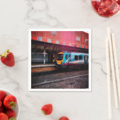 Lichtblauwe trein servet (Insitu)