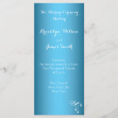 Lichtblauwe Trouwprogramma's Rack Kaarten Hartjes (Voorkant)