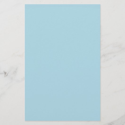 Lichtblauwe, vaste kleur briefpapier (Achterkant)