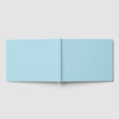 Lichtblauwe, vaste kleur gastenboek (Volledig)