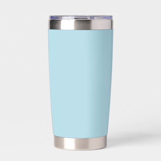 Lichtblauwe, vaste kleur geïsoleerde drinkbeker (Voorkant)