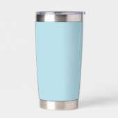 Lichtblauwe, vaste kleur geïsoleerde drinkbeker (Links)