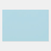 Lichtblauwe, vaste kleur inpakpapier vel (Voorkant 3)