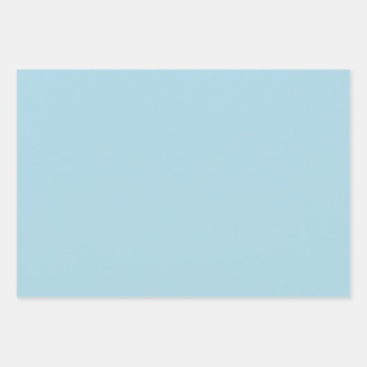 Lichtblauwe, vaste kleur inpakpapier vel (Voorkant)